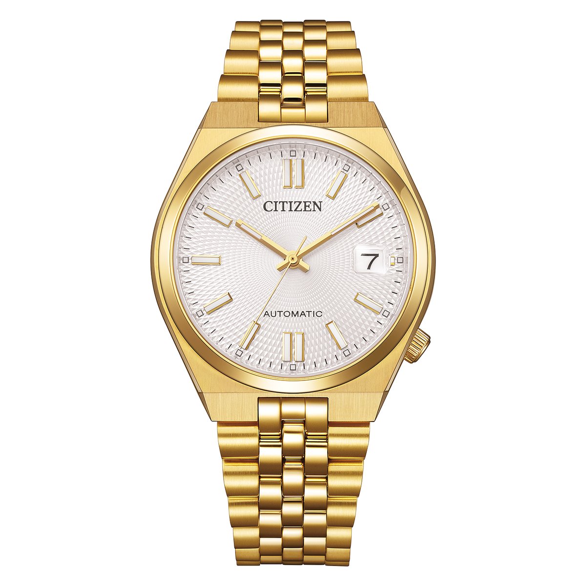 Citizen Tsuyosa 60 Automatic 37 mm NK0032-56A gold-plated silver dial official product photo