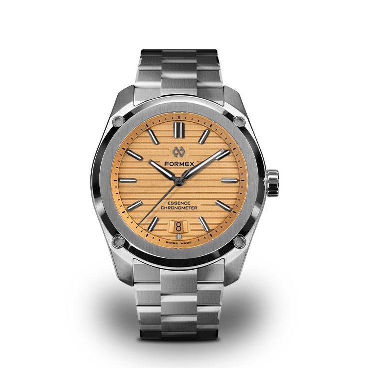 Formex Essence 39 Automatic COSC Radiant Bronze on steel bracelet — official product photo
