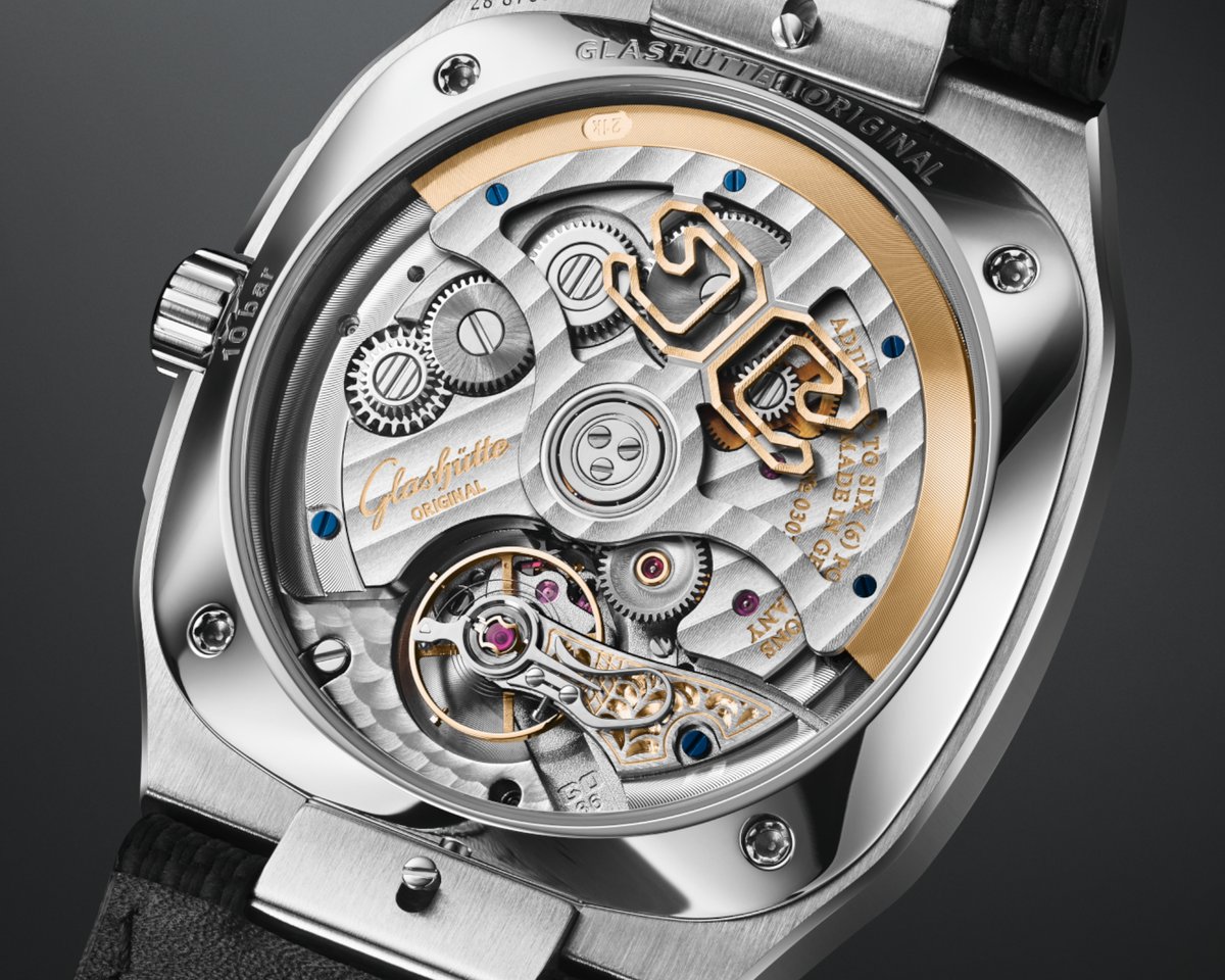 Glashütte Original Calibre 36 sapphire caseback official product photo
