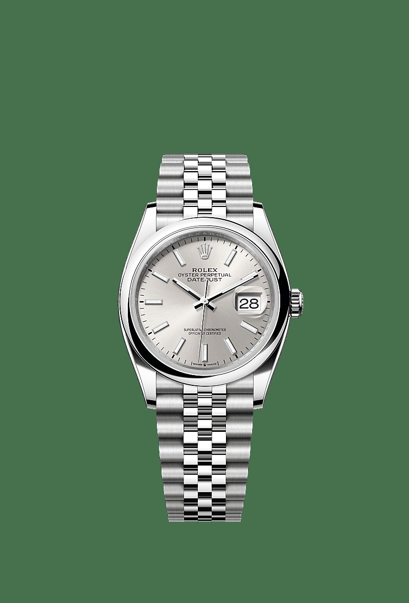 Rolex Datejust 36 Oystersteel silver dial Jubilee official product photo