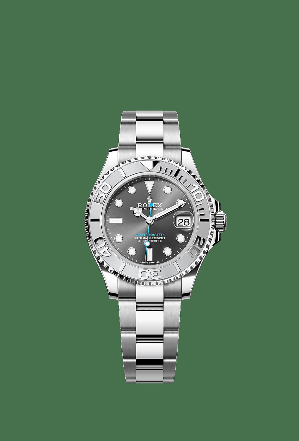 Rolex Yacht-Master 37 slate dial on Oyster bracelet m268622-0002