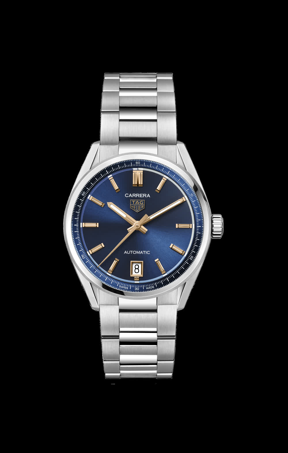 TAG Heuer Carrera Date WBN2311.BA0001 blue dial on steel bracelet